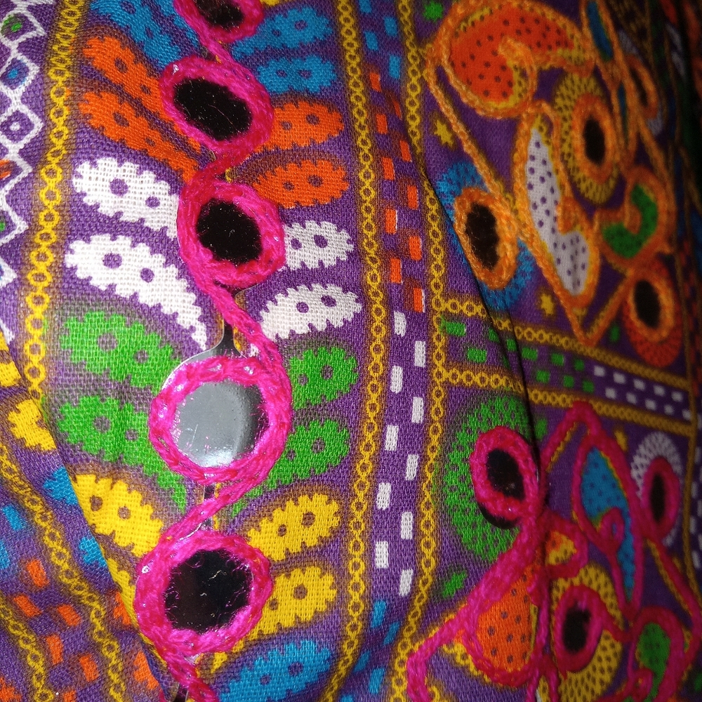 Colorful Patterned Tote Bag - Picture 3 of 5